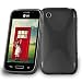 Produktbild LG L40 / L40 DUAL (1. Sim) Silikonhülle in SCHWARZ von Cadorabo - X-Line Design TPU Schutzhülle für LG L40 / L40 DUAL (1. Sim) – Handyhülle Bumper Case Backcover in OXID SCHWARZ