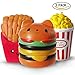 Produktbild Thinkmax 3 Squishies Jumbo, Hamburger Fritten Popcorn Langsam steigende Spielzeug, Kawaii Essen Stressabbau Soft Grip Spielzeug für Kinder und Erwachsene