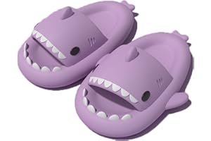 AioTio damskie buty z rekinem, klapki, klapki, klapki, sandały damskie, lato, antypoślizgowe, wygodne, buty plażowe i basenowe, pantofle