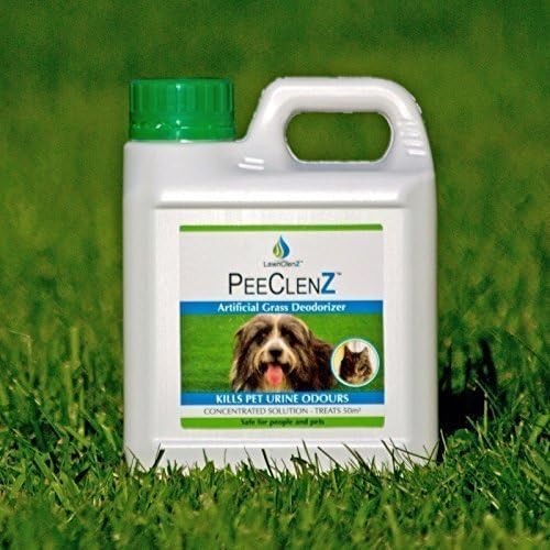 PeeClenz  Artificial Grass Lawn Deodorizer Teatment, Kills Pet Urine Odours, Concentrated Solution Treats 50 square meter area - Safe For People &amp; Pets Easy To Use 1000ml