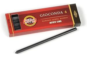 KOH-I-NOOR Juego de 6 minas de repuesto para lápiz, grado 5, 6 mm