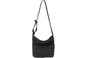 Boziee Canvas Umhängetasche Kleine Schultertasche für Damen und Herren, Freizeit Crossbody Tasche für Alltag und Reisen