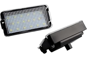 LEDFEWAG 2 piezas LED Luces de matrícula para coche Compatible para Seat Ibiza 6L Altea Arosa Cordoba MK1 MK2 Leon Toledo III 2004-2009