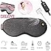 Produktbild DELOVE USB Steam Eye Mask zur Linderung von Augenbeschwerden, Schlaflosigkeit, Migräne, trockene Augen, dunkler Kreis, geschwollen, Blepharitis (grey)