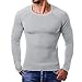 Produktbild Quaan Mode Herren Herbst Winter Gestreift Drapieren Stricken Lange Ärmel T-Shirt Bluse Sweatshirt Zur Seite Fahren Beiläufig Kürbis Outwear Jacke gemütlich warm Sonnenlicht Bodybuilding