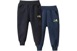 TOKYMOON 2er Pack Kinder Junge Sweathose Kids Karikatur Drucken Sporthose Jogger Pants Hose Babyhose Warm Jogginghose Jungen Mädchen Jogginghose Baumwolle Kinder Sweathose