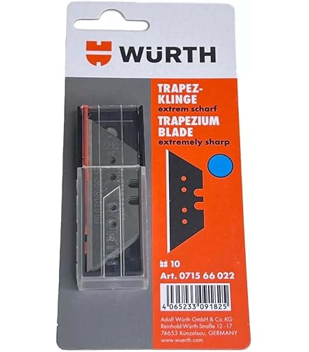 HaWe 5 Lame Trapezoidali Da 60 Mm – Qualità Tedesca, Per Taglierini, 1595.0