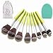 Start makers® 24 Piece Makeup Brush Set - Vegan Bamboo Makeup Brushes - Natural Kabuki Make up Brushes - Extremely Soft Makeup Brush Kit - Pro Cosmetic Brushes - Makeup Brush Cleaner with Cotton Bag