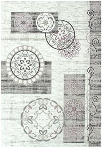 DolceMora Sehrazat 16580 "Ihlara 8021" Rug, Polyester, Cream, 170 x 120 x 17 cm