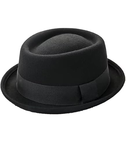 Cappello A Bombetta In Feltro Di Lana Nero, Taglia Unica Per Adulti, Perfetto Per Travestimenti, Feste E Look Eleganti