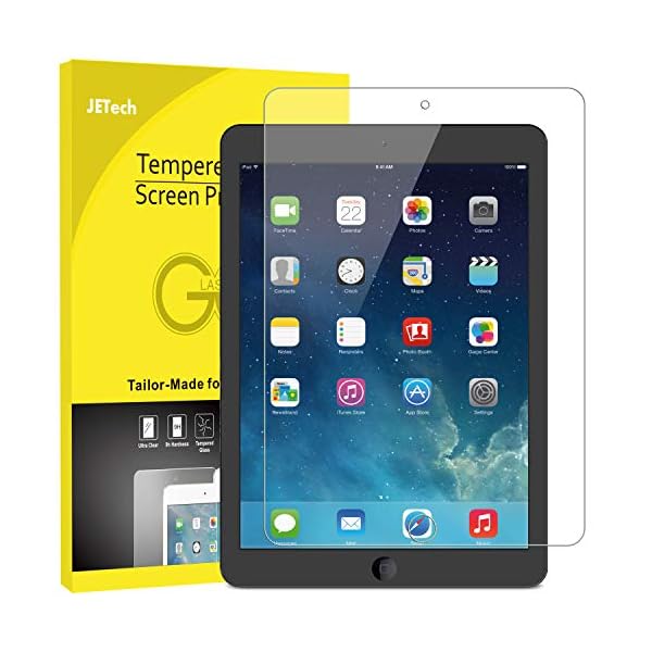 JETech Protector de Pantalla compatible iPad (9,7 Pulgadas, 2018/2017 Modelo, 6ª / 5ª generación), iPad Air 1, iPad Air…