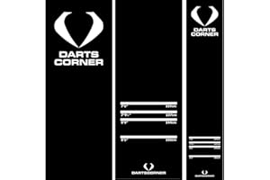 Darts Corner MAT04 - Alfombra antideslizante para dardos (290 x 60 cm), color negro