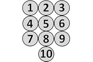 2DOBOARD Numeri Magnetici da 1 a 10 - Diametro 5 cm - Per lavagna magnetica, frigorifero e lavagna bianca