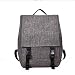 Produktbild LHJ Schultasche, Große Kapazität, Einfache Einfarbige Leinwand Abriebfesten Wasserdichten Rucksack, Geeignet Für Studenten, Paare, Reisen, Einkaufen, Alltag,Gray,28 * 40 * 17Cm