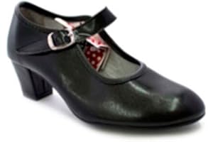 MADE IN SPAIN Talons Danse de Chaussures Fille et Dame Carolina Guillo en Noir