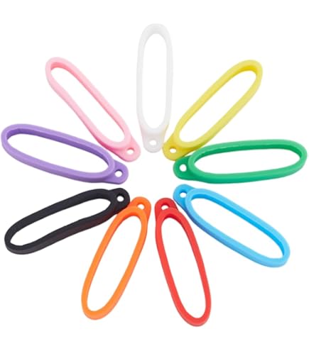 Framendino, 160 Pack Anti-Lost Silicone Rubber Ring Holder Adjustable Cases Necklace - View #5