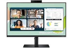 Samsung écran PC professionnel 24" avec Webcam intégrée S40VA, dalle IPS, Hub USB, Freesync AMD, 1920x1080 FHD, 5ms