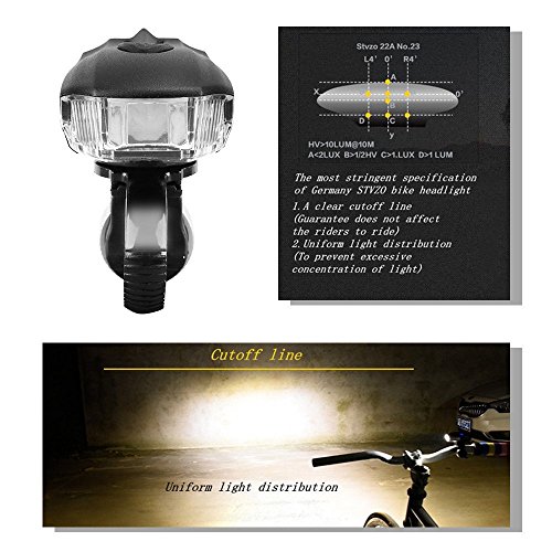 Fahrradlicht USB Wiederaufladbare Fahradbeleuchtung Fahrradlampen Set Fahrrad Frontlicht Rücklicht - 8