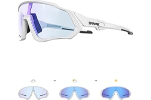KAPVOE Photochromic Cycling Glasses For Men Women MTB BMX Clear Sports Sunglasses Running Volleyball Tennis Driving