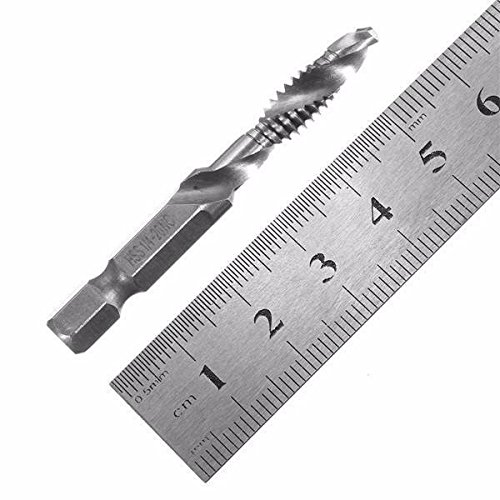 Mohoo Handgewindebohrer Maschinengewindebohrer Drill Bits Satz Edelstahl HSS (M3 M4 M6 M8 M10) Type A - 5