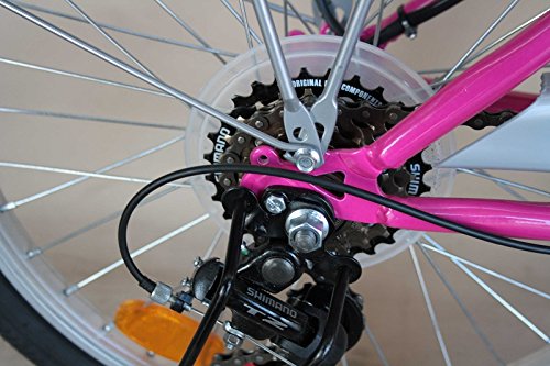 Kinderfahrrad 20 Zoll DELTA Mädchenfahrrad 6 Gang Shimano Schaltung StVZO tauglich Rosa - 7