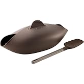 L&eacute;ku&eacute; Homemade Bread Making Kit, Bowl + Spoon + Recipes, Silicone Platinum Brown, 11 x 23 x 8 cm, 600 ml