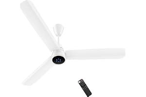 atomberg Renesa Epoque 1200mm BLDC Ceiling Fan with Remote | Advance Air+ Technology | BEE 5 star Rated | Low Noise | Sleek Design | 2 Year Warranty | Gloss White