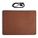 Produktbild Watermk Qi Wireless Charging Mauspad 10W USB-Schnellladung PU-Matte für iPhone Samsung Galaxy Nexus, Braun