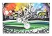 Produktbild Unbekannt XL Sticker 25,5 cm * 39 cm kürzbar - Biker BMX Fahrrad Sport Skyline bunt - Aufkleber Folie Glimmer Skin