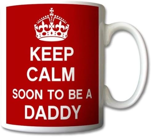 Keep Calm Soon to Be A Daddy Mug Cup Gift Retro