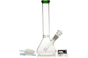 BONGBONGBONG Szklana fajka bongowa bonga wodne do palenia bonga miska 14,5 mm wysokość 26 cm 400 g recykling tornado filtr szklane bongo wodne fajki wodne fajki wodne rig bongo