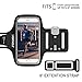Produktbild PORTHILIC Wasserfestes Sport-Armband iPhone,Android–LEBENSLANGE GEWÄHRLEISTUNG – Mit Schlüsselhalter, Kabelfach, Kartenhalter für iPhone 7/6/6S,Galaxy S7/S6/S5,iPhone 5/5S/SE bis 5.1 Inch (Schwarz+)