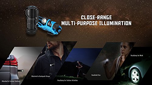 Olight® H1/H1R Nova Stirnlampe Taschenlampe Multi-funktion-Lampe mit CREE XM-L2 CW/NW LED – inkl. 1 x 16340 Batterie – universell und praktisch (kaltweiß, neutralweiß und aufladbar Kit Version verfügbar) - 6