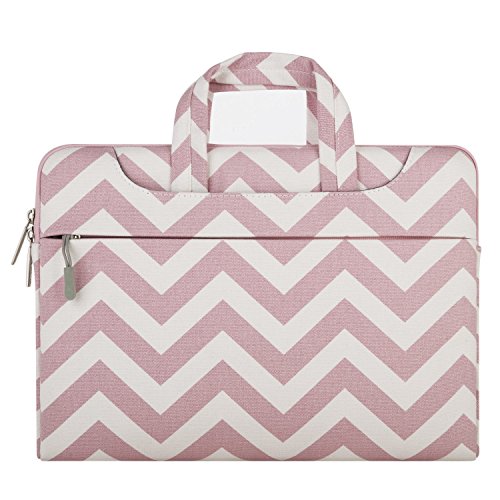 MOSISO Notebooktasche f  r 13-13 3 Zoll MacBook Pro  MacBook Air  Notebook Computer Chevron Segeltuchstoff Laptop Schultertasche Sleeve H  lle Umh  ng