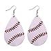 Produktbild CJMDEH Ohrringe Baseball Softball Fußball Golf Leder Blatt Teardrop Erklärung Weiblichen Anhänger Ohrringe Ohrringe Fashion Geschenk Hochzeit Schmuck Accessoires Schmuck