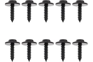 YOUNG WOLF 50x Hex Head Sems Screw, Replace OEM#: 07-14-7-129-160, for BMW Fender Liner Splash Shield Engine Under Cover Bumper Cover Tapping Screw 328i E46 330i E90 530i E60 745Li E66 X1 X3 E83 X5 E70