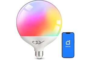 GY Lampadina E27 LED Bluetooth Mesh G150, 18W equivalenti a 200W, 2880Lumen, RGB dimmerabile, Applicazione di controllo 2700k-6500k, Musica sincrona cambia colore