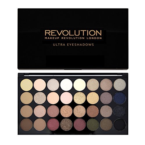 Makeup Revolution Shimmers and Matte Nudes Ultra 32 Eyeshadows Flawless Palette