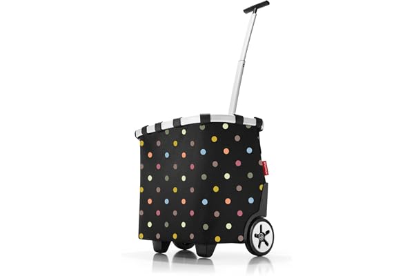 reisenthel carrycruiser en baroque marble Chariot portable avec cadre en aluminium robuste, bandoulière et poche intérieure en maille amovible Fabriqué en matériau hydrofuge