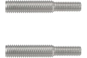 Create idea 2 Stück Gewindeadapter Doppelseitiger Gewindebolzen M8x20 auf M10x35 Gewindeadapter aus Edelstahl 304 für Sisalstämme Und Kratzbäume 55 Mm