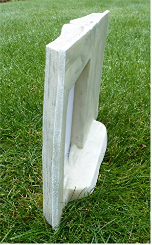 Engel mit Buch für Foto Grabdeko Trauerengel Grabschmuck *Wir vermissen Dich* antik, ca. 28 x 20 cm - 2