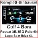 Produktbild Komplett Set VW Golf 4 Passat Polo Seat Kenwood DDX-317BT Bluetooth USB DVD CD