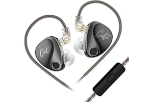 KZ Castor przewodowe słuchawki douszne IEM, podwójny magnetyczny 10 mm + dynamiczny przetwornik 8 mm, cel Harman z ulepszonym basem w monitorze uszu, 4 przełączniki tuningowe, odłączany kabel 2-pinowy