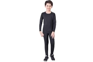 Coralup Kids Compression Sets Sport Base Layer Boys Thermal Underwear Suits Fitness Clothing 110CM-185CM