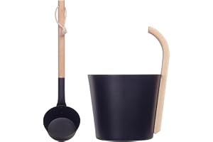 Bastuhink – 7 l badbehållare, bärbar bastuhink och slev set, aluminium