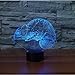 Produktbild 7 Farbwechsel 3D Led Illusion Für Ren Schlafzimmer Geschenke Visuelle Luminars Nachtlicht Chameleon Usb Urlaub Beleuchtung Tischlampe