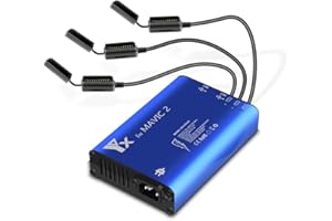 Yangers DJI Mavic 2 Zoom / 2 Pro/Mavic Enterprise Multi Charger, równoległy równoległy koncentrator ładujący, stacja dokująca Smart Rapid Balance do 3 baterii lotniczych, pilot do tabletu Smaratphone