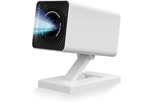 PUTBECY Mini ProjectorProjector with WIFI 6 and Bluetooth, 4K 1080P Support Portable Projector Movie Auto Keystone for Laptop, PC, Smartphone