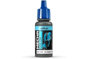 Vallejo 17 ml"AV Mécanismes. Couleur" acrylique Couleur Airbrush – Gunmetal