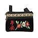 Produktbild Wifun Mini Samt Stickerei Crane Shell Tasche Wilde Riemen Mode Umhängetaschen Designer Quaste Vintage Crossbody-tasche (#2)
